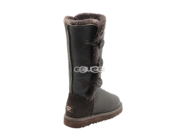 Bailey Button Triplet Metallic Chocolate