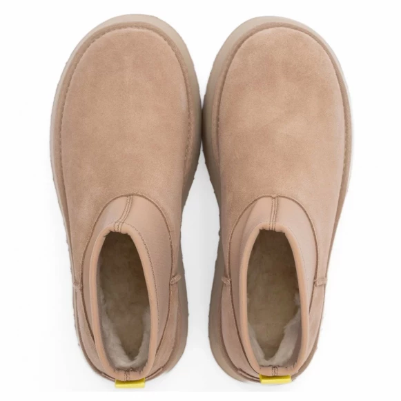 Женские мини угги на платформе Ugg Classic Mini Dipper Mustard Seed