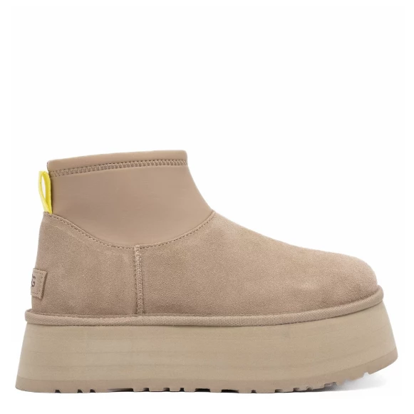 Женские мини угги на платформе Ugg Classic Mini Dipper Mustard Seed