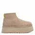 Женские мини угги на платформе Ugg Classic Mini Dipper Mustard Seed