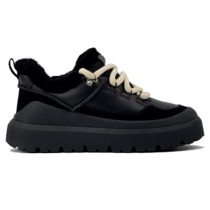 Ugg Mens Heritage Utility Sneaker Leather Black