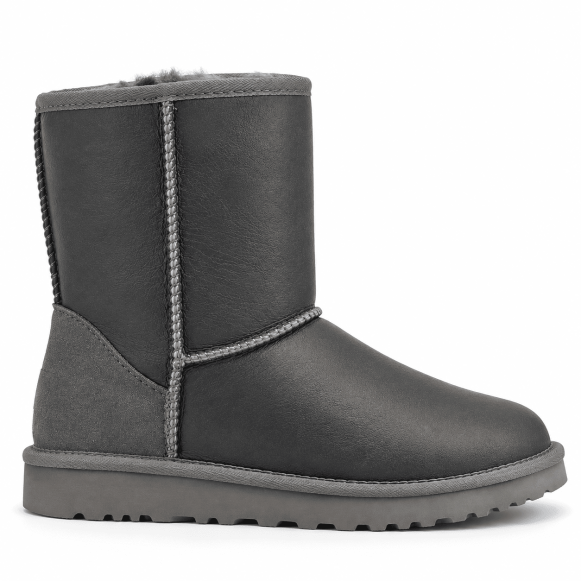 Мужские короткие угги Classic Short Metallic Grey