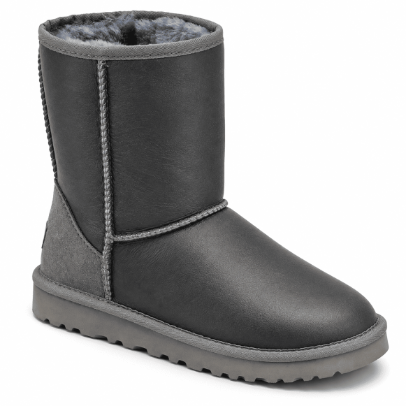 Мужские короткие угги Classic Short Metallic Grey