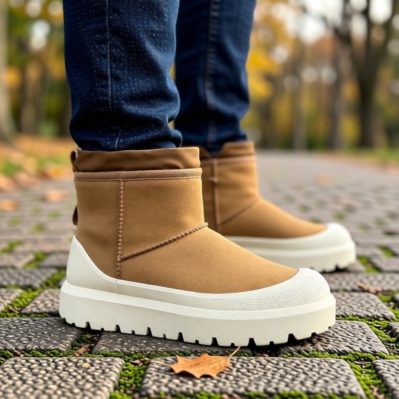 Мужские мини угги с галошами Ugg Mens Classic Mini Weather Hybrid Whitecap