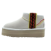 Classic Ultra Mini Braid Plat Boot White
