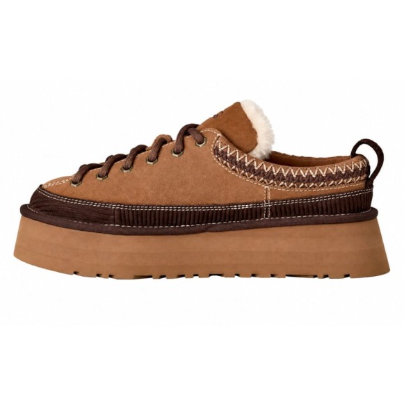 Женские слипоны на платформе Heritage Lace-Up Slipper Chestnut
