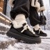 Женские кроссовки UGG Heritage Utility Sneaker Black Leather