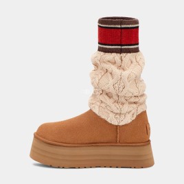 Ugg Classic Sweater Letter Chestnut