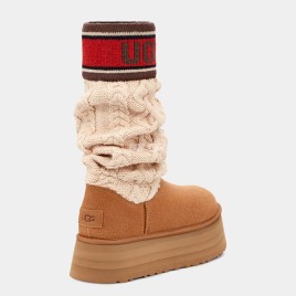 Ugg Classic Sweater Letter Chestnut