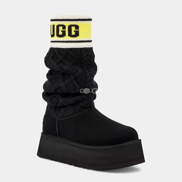 Ugg Classic Sweater Letter Black